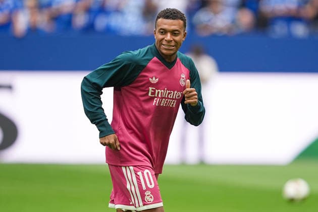 August 16, 2026, xydrx, Men s, Soccer, Friendly Match, FC Schalke 04 vs. Real Madrid, 2026–2027 Season, Veltins Arena, Kylian Mbappé, Real Madrid, 10. DFB regulations prohibit any use of photographs as image sequences and or quasi-video Copyright: HMBxMedia YannisxDreimann