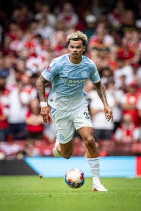 RECORD DATE NOT STATED 16th August 2026; Millennium Stadium, Cardiff, Wales; Community Shield Football, Arsenal versus Manchester City; Nico O Reilly of Manchester City runs with the ball GodfreyxPitt