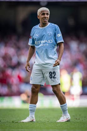 RECORD DATE NOT STATED 16th August 2026; Millennium Stadium, Cardiff, Wales; Community Shield Football, Arsenal versus Manchester City; Rico Lewis of Manchester City GodfreyxPitt