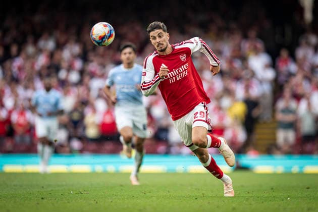 RECORD DATE NOT STATED 16th August 2026; Millennium Stadium, Cardiff, Wales; Community Shield Football, Arsenal versus Manchester City; Kai Havertz of Arsenal runs with the ball GodfreyxPitt