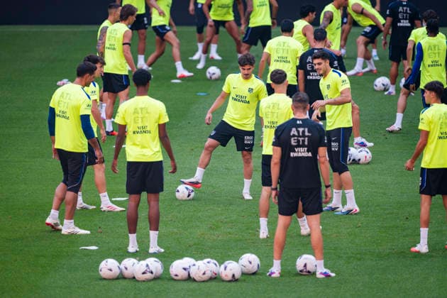 Football, Spain, Atlético Madrid, Training