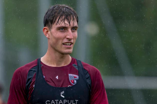 Ingolstadt, Germany, August 18, 2026; 3. Liga 2026–2027; FC Ingolstadt 04; Training; Pictured: Elias Decker; FCI Training Facility; Audi Sportpark Bayern Copyright: xFotostandx xSchäferx