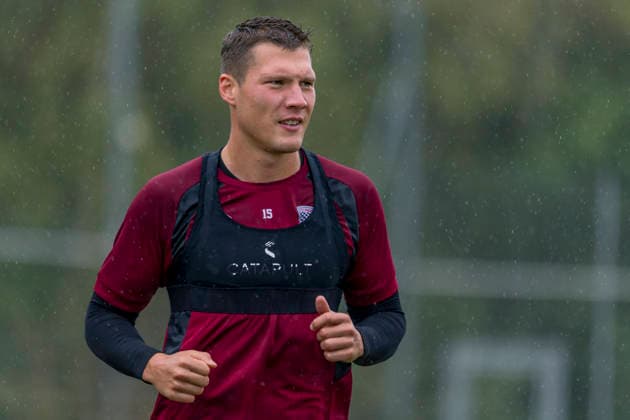 Ingolstadt, Germany, August 18, 2026; 3. Liga 2026–2027; FC Ingolstadt 04; Training; Pictured: Jonas Scholz; FCI Training Facility; Audi Sportpark Bayern Copyright: xFotostandx xSchäferx