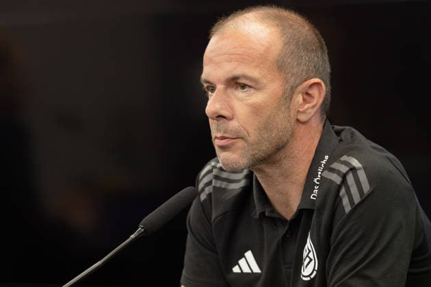 Media Training by DFB Schiri GmbH: Marco Fritz, Head of Evaluation at DFB Schiri GmbH, addresses participants at the Media Training for Referees information session on August 18, 2026, in Frankfurt am Main, Frankfurt am Main, Hesse, Germany, DFB Campus