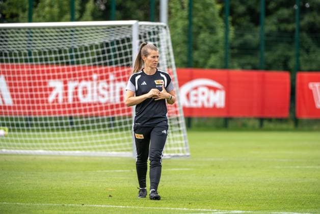 Soccer, Women, 2026–2027 Season, Google Pixel Women s Bundesliga, 1. FC Union Berlin, Practice, Coach Marie Louise Eta, 1. FC Union Women s Team, August 18, 2026, Copyright: xMatthiasxKochx