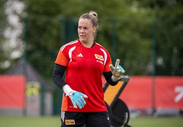 Soccer, Women, 2026–2027 Season, Google Pixel Women s Bundesliga, 1. FC Union Berlin, Practice, Goalkeeper Cara Bösl, 1. FC Union Women s Team, August 18, 2026, Copyright: xMatthiasxKochx