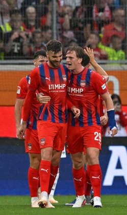 GOAL: 2-1 Julian Niehues 1 FC Heidenheim 1846 FCH 16 Goal celebration Mikkel Kaufmann 1 FC Heidenheim 1846 FCH 29 1 FC Heidenheim 1846 FCH vs. FC Bayern Munich FCB Friendly Match August 18, 2026 DFL regulations prohibit any use of photographs as image sequences and or quasi-video 1 FC Heidenheim 1846 FCH vs. FC Bayern Munich FCB Friendly Match