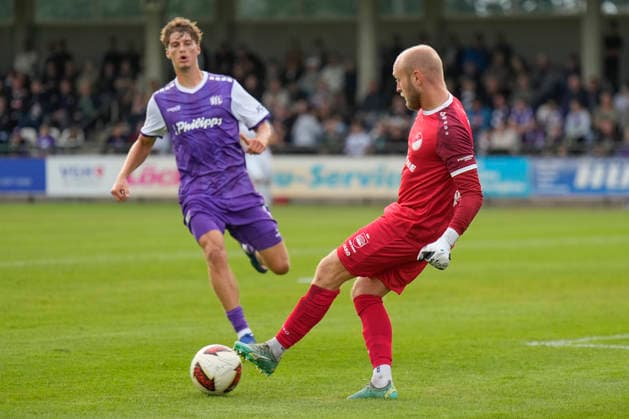 August 18, 2026, Getränke Hoffmann Stadium, Spelle, GER, 2. Liga and Oberliga Friendly Match: SC Spelle Venhaus vs. VfL Osnabrück, Goalie Alexander Moll, Spelle 33. DFL regulations prohibit any use of photographs as image sequences and or quasi-video. Spelle, Lower Saxony, Getränke Hoffmann Stadium
