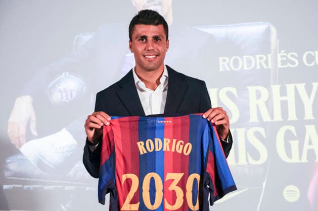 Football, Spain, FC Barcelona, Rodri’s presentation