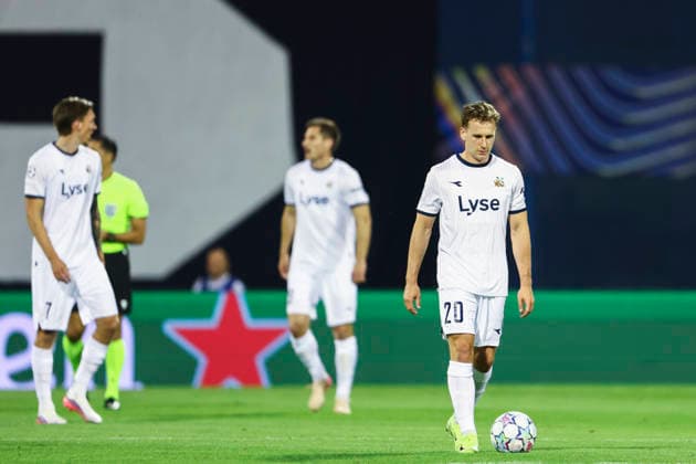 Champions League Qualification, playoff Dinamo Zagreb vs. Viking Zagreb 20260818 Viking coach Morten Jensen during the Champions League qualifying playoff match between Dinamo Zagreb and Viking at Maksimir Stadium Photo Nikola Krstic NTB Zagreb Croatia EDITORIAL USE ONLY RESTRICTED USE FOR BETTING COMPANIES  Copyright: xNTBx