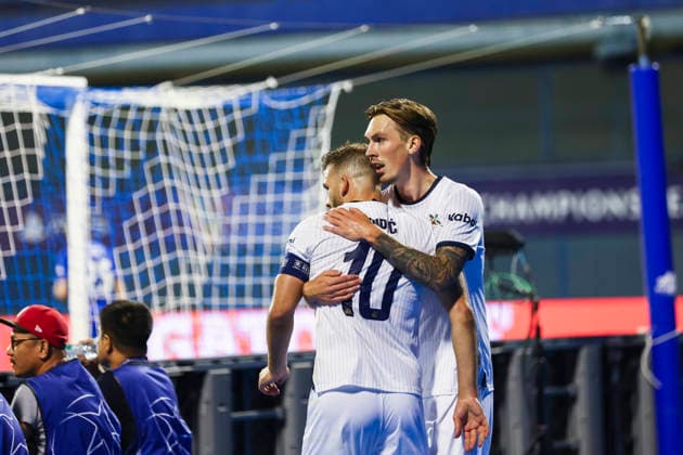 Champions League Qualification, playoff Dinamo Zagreb vs. Viking Zagreb 20260818 Dinamo Zagreb s Mislav Orsic and Viking s Henrik Heggheim during the Champions League qualifying playoff match between Dinamo Zagreb and Viking at Maksimir Stadium Photo Nikola Krstic NTB Zagreb Croatia EDITORIAL USE ONLY RESTRICTED USE BY BETTING COMPANIES  Copyright: xNikolaxKrsticx xNTBx