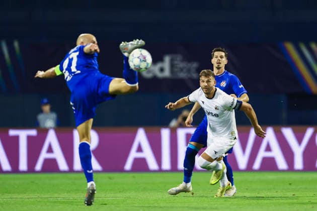 Champions League Qualifying, Playoff: Dinamo Zagreb vs. Viking Zagreb, August 18, 2026. Viking s Zlatko Tripic during the Champions League qualifying playoff match between Dinamo Zagreb and Viking at Maksimir Stadium. Photo by Nikola Krstic, NTB, Zagreb, Croatia. EDITORIAL USE ONLY. RESTRICTED USE FOR BETTING. COMCOMPANIES  Copyright: xNikolaxKrsticx xNTBx