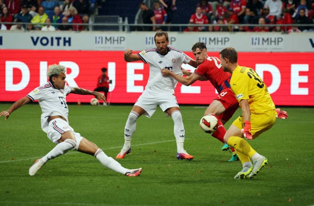 August 18, 2026, 1 FC Heidenheim vs. FC Bayern Munich, Germany, Heidenheim, August 18, 2026, Soccer, Bundesliga, 2026–2027 season, Friendly, 1 FC Heidenheim vs. FC Bayern Munich, Luis Díaz, FC Bayern Munich, Goal 2–3, Díaz
