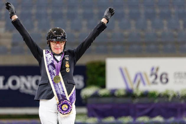 AACHEN FEI World Championships 2026, AACHEN FEI World Championships 2026 DRESING Heidemarie GER, Poesie 143 Medal Ceremony FEI Para Dressage World Championship Grade II Para Grand Prix A Individual Final First Individual Qualifier for the Grand Prix Freestyle Aachen, Reitstadion Soers, August 19, 2026