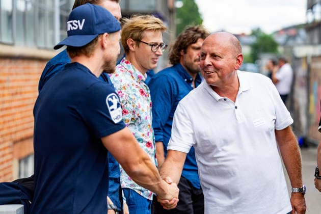 August 19, 2026, GER, Handball, Men, 2026–2027 Season, ThSV Eisenach, Sponsor Evening with Hans Peter Ferge: 250 guests from politics, the volunteer sector, and sponsor representatives were invited to the Automobile Welt Eisenach (AWE) museum for ThSV Eisenach’s sponsor evening to kick off the season. 99817 Eisenach, Automobile Welt Eisenach (AWE), Thuringia, Germany
