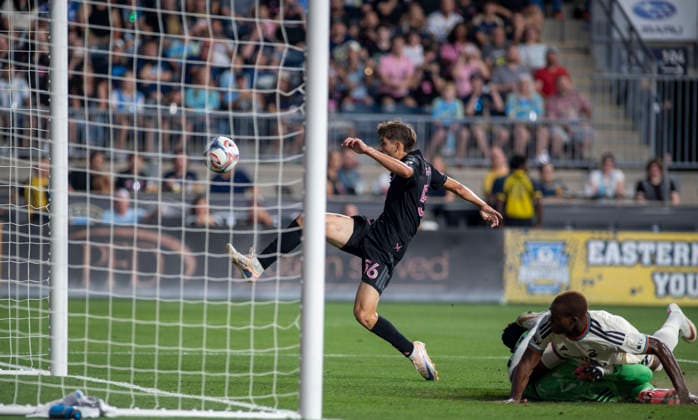 August 19, 2026, Chester, Pennsylvania, United States: Inter Miami player, DANIEL PINTER (56) scores against the Union during the match at Subaru Park in Chester PA Soccer 2026: Union Vs Inter Miami  - ZUMArf1_ 20260819_zaf_rf1_001 Copyright: xRickyxFitchettx