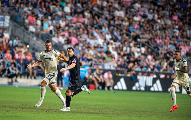 August 19, 2026, Chester, Pennsylvania, United States: Inter Miami player, LIONEL MESSI (10). In action against the Union the match at Subaru Park in Chester PA Soccer 2026: Union Vs Inter Miami  - ZUMArf1_ 20260819_zaf_rf1_004 Copyright: xRickyxFitchettx