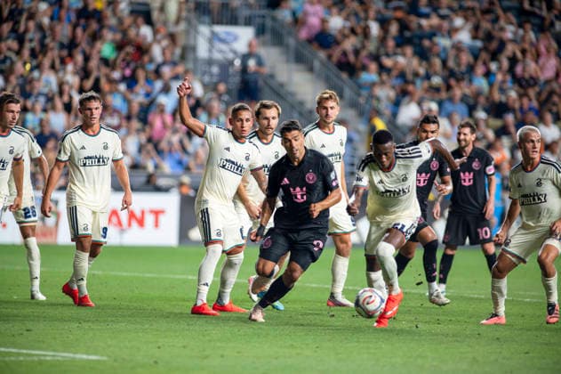 August 19, 2026, Chester, Pennsylvania, United States: Inter Miami player, LUIS SUAREZ (9) in action against the Union during the match at Subaru Park in Chester PA Soccer 2026: Union Vs Inter Miami  - ZUMArf1_ 20260819_zaf_rf1_008 Copyright: xRickyxFitchettx