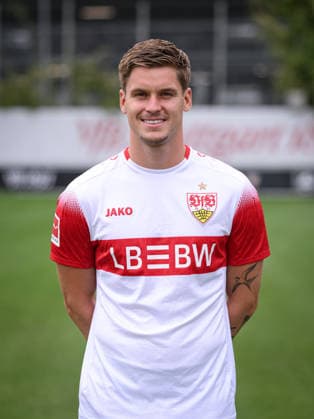 SOCCER: BUNDESLIGA 1, 2026–2027 SEASON, August 18, 2026: Photo shoot at VfB Stuttgart’s training facility with Ramon Hendriks