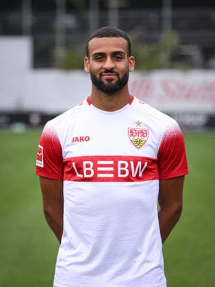 SOCCER: BUNDESLIGA 1, 2026–2027 SEASON, August 18, 2026: Photo shoot at VfB Stuttgart’s training facility with Josha Vagnoman