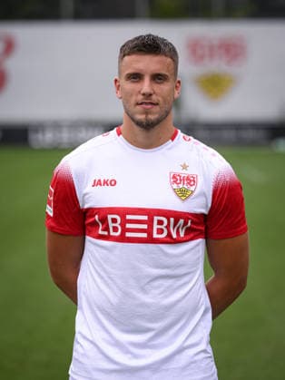 SOCCER: BUNDESLIGA 1, 2026–2027 SEASON, August 18, 2026: Photo shoot at VfB Stuttgart’s training facility with Ermedin Demirovic