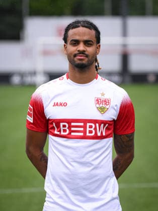SOCCER: BUNDESLIGA 1, 2026–2027 SEASON, August 18, 2026: Photo shoot at VfB Stuttgart’s training facility—Lorenz Assignon