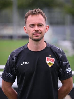 SOCCER: BUNDESLIGA 1, 2026–2027 SEASON, August 18, 2026: Photo shoot at VfB Stuttgart’s training facility with game analyst Jasper Smets