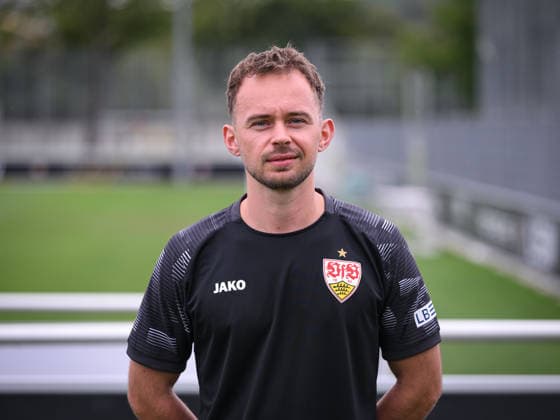 SOCCER: BUNDESLIGA 1, 2026–2027 SEASON, August 18, 2026: Photo shoot at VfB Stuttgart’s training facility with game analyst Jasper Smets