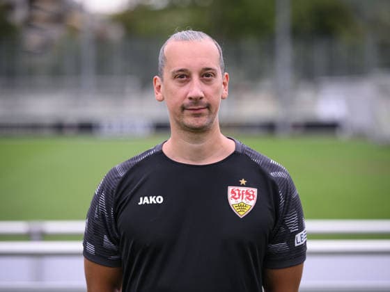 SOCCER: BUNDESLIGA 1, 2026–2027 SEASON, August 18, 2026: Photo shoot at VfB Stuttgart’s training facility with Performance Manager Florian Mohr