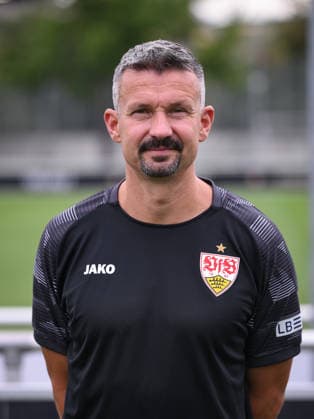 SOCCER 1 BUNDESLIGA SEASON 2026–2027 August 18, 2026: Photo session at VfB Stuttgart’s training facility with preventive trainer Martin Franz