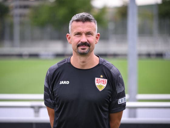 SOCCER 1 BUNDESLIGA SEASON 2026–2027 August 18, 2026: Photo session at VfB Stuttgart’s training facility with preventive trainer Martin Franz