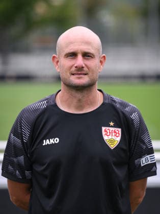 SOCCER: BUNDESLIGA 1, 2026–2027 SEASON, August 18, 2026: Photo shoot at VfB Stuttgart s training facility with technical coach Nathaniel Nate Weiss