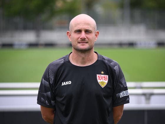 SOCCER: BUNDESLIGA 1, 2026–2027 SEASON, August 18, 2026: Photo shoot at VfB Stuttgart s training facility with technical coach Nathaniel Nate Weiss