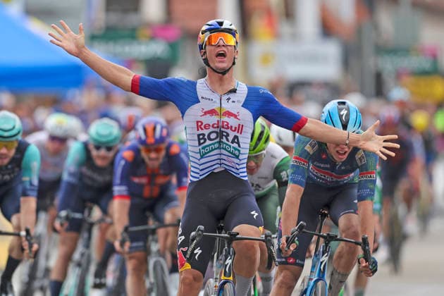 Cycling: LIDL GERMANY TOUR 2026, August 26, 2021, Stage 2: Schwäbisch Hall to Offenbach an der Queich; Winner: Alessio Magagnotti (ITA, BORA HANS GROHE)