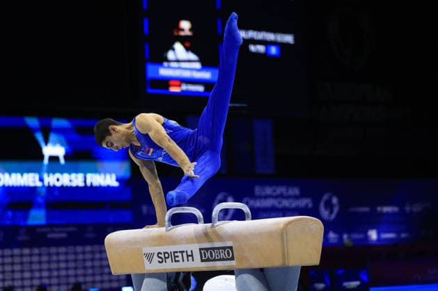 Zagreb, 21.08.2026. - 37TH EUROPEAN MEN™S ARTISTIC GYMNASTICS, Men s Artistic Gymnastics, Apparatus Final, Floor exercise, SENIORS. 503 MANUKYAN Hamlet (ARM) Men s Artistic Gymnastics Apparatus Final , Pommel horse, Individual SENIORS.  2S6A8050