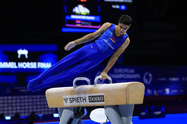 Zagreb, 21.08.2026. - 37TH EUROPEAN MEN™S ARTISTIC GYMNASTICS, Men s Artistic Gymnastics, Apparatus Final, Floor exercise, SENIORS. 503 MANUKYAN Hamlet (ARM) Men s Artistic Gymnastics Apparatus Final , Pommel horse, Individual SENIORS.  2S6A8184