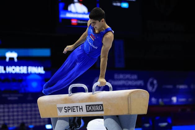 Zagreb, 21.08.2026. - 37TH EUROPEAN MEN™S ARTISTIC GYMNASTICS, Men s Artistic Gymnastics, Apparatus Final, Floor exercise, SENIORS. 503 MANUKYAN Hamlet (ARM) Men s Artistic Gymnastics Apparatus Final , Pommel horse, Individual SENIORS.  2S6A8211