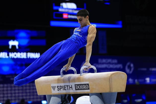 Zagreb, 21.08.2026. - 37TH EUROPEAN MEN™S ARTISTIC GYMNASTICS, Men s Artistic Gymnastics, Apparatus Final, Floor exercise, SENIORS. 503 MANUKYAN Hamlet (ARM) Men s Artistic Gymnastics Apparatus Final , Pommel horse, Individual SENIORS.  2S6A8219