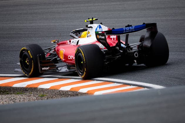 44 HAMILTON Lewis (GBR), Scuderia Ferrari SF 26, in action during the 2026 Formula 1 Dutch Grand Prix, the 12th round of the 2026 Formula One World Championship, held August 21–23, 2026, at the Circuit Zandvoort in Zandvoort, Netherlands; Zandvoort, Netherlands