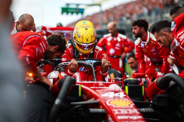 HAMILTON Lewis GBR, Scuderia Ferrari SF 26, portrait taken during the 2026 Formula 1 Dutch Grand Prix, the 12th round of the 2026 Formula One World Championship, held August 21–23, 2026, at the Circuit Zandvoort in Zandvoort, Netherlands
