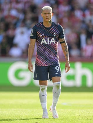 22 August 2026 - Brentford v Tottenham Hotspur - Premier League - GTech Stadium - London. Brentford v Tottenham Hotspur - Premier League - GTech Stadium - London. Richarlison in action for Tottenham. Picture : Mark Pain LONDON England  Copyright: xMarkxPainx