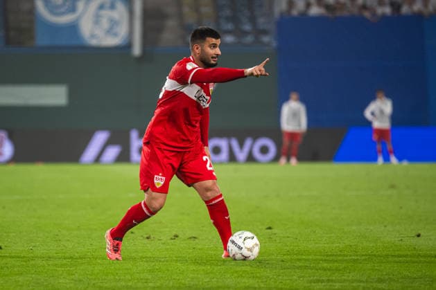 Rostock, Germany, August 21, 2026; 2026–2027 DFB Cup, First Round: FC Hansa Rostock vs. VfB Stuttgart. Pictured: Deniz Undav of VfB Stuttgart. DFB and DFL regulations prohibit any use of photographs as image sequences and or quasi-video. Copyright: xFotostandx xVoelkerx