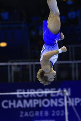 Zagreb, 23.08.2026. - 37TH EUROPEAN MEN™S ARTISTIC GYMNASTICS Men s Artistic Gymnastics Team Final SENIORS. 617 SPERANZA Simone (ITA) Men s Artistic Gymnastics Team Final SENIORS  2S6A7706