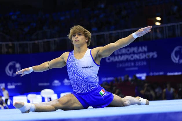 Zagreb, 23.08.2026. - 37TH EUROPEAN MEN™S ARTISTIC GYMNASTICS Men s Artistic Gymnastics Team Final SENIORS. 617 SPERANZA Simone (ITA) Men s Artistic Gymnastics Team Final SENIORS  2S6A7843