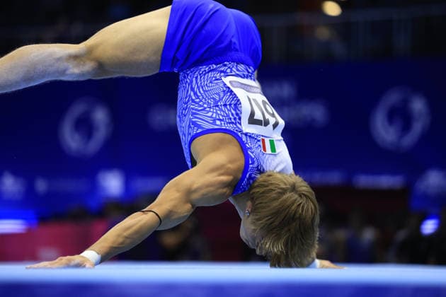 Zagreb, 23.08.2026. - 37TH EUROPEAN MEN™S ARTISTIC GYMNASTICS Men s Artistic Gymnastics Team Final SENIORS. 617 SPERANZA Simone (ITA) Men s Artistic Gymnastics Team Final SENIORS  2S6A7867
