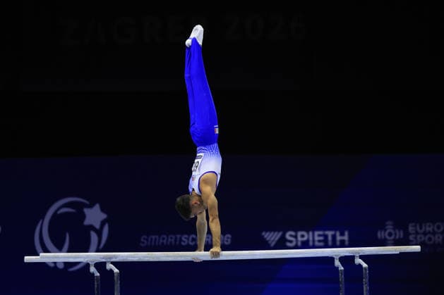 Zagreb, 23.08.2026. - 37TH EUROPEAN MEN™S ARTISTIC GYMNASTICS Men s Artistic Gymnastics Team Final SENIORS. 613 DE ROSA Edoardo (ITA) Men s Artistic Gymnastics Team Final SENIORS  2S6A1231