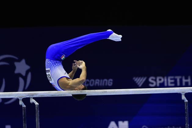 Zagreb, 23.08.2026. - 37TH EUROPEAN MEN™S ARTISTIC GYMNASTICS Men s Artistic Gymnastics Team Final SENIORS. 613 DE ROSA Edoardo (ITA) Men s Artistic Gymnastics Team Final SENIORS  2S6A1245