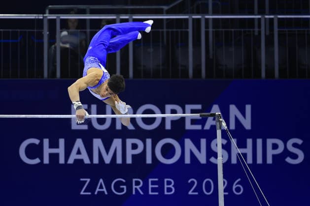 Zagreb, 23.08.2026. - 37TH EUROPEAN MEN™S ARTISTIC GYMNASTICS Men s Artistic Gymnastics Team Final SENIORS. 612 ABBADINI Yumin (ITA) Men s Artistic Gymnastics Team Final SENIORS  2S6A3751
