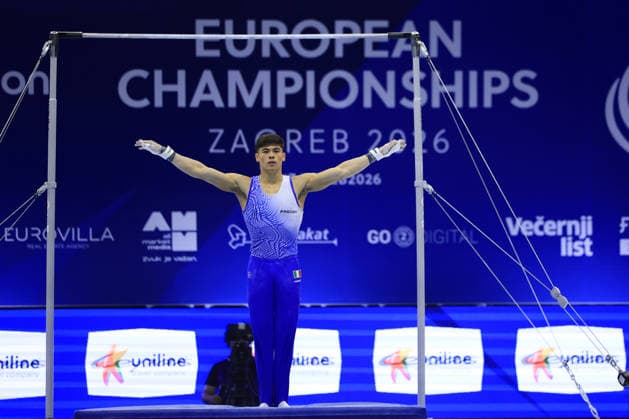 Zagreb, 23.08.2026. - 37TH EUROPEAN MEN™S ARTISTIC GYMNASTICS Men s Artistic Gymnastics Team Final SENIORS. 612 ABBADINI Yumin (ITA) Men s Artistic Gymnastics Team Final SENIORS  2S6A3836