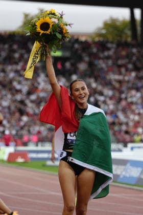 Zürich, Switzerland - August 27: Ludovica Cavalli (ITA) after winning in the 1500m Women during the Wanda Diamond League Weltklasse Zürich at Stadion Letzigrund on August 27, 2026 in Zürich, Switzerland. Copyright: xKjetilxWaberx xSPPx Sportspressphoto_SPR217141